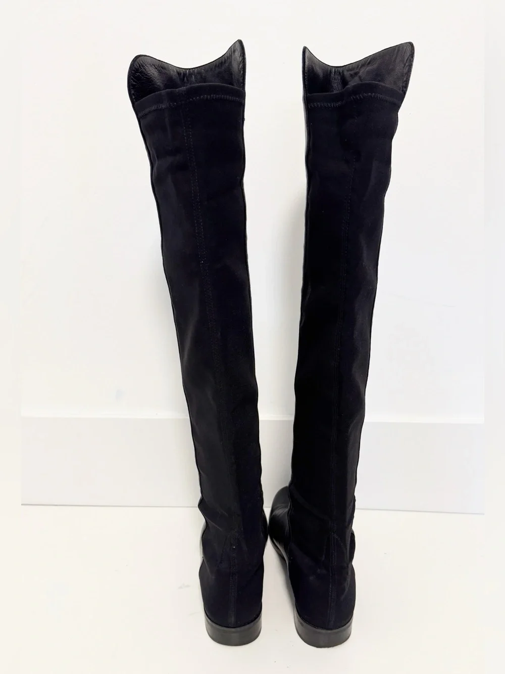 Stuart Weitzman 5050 Boot Black Leather size 6.5